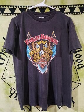 Vintage 1988 Harley Davidson “We Mutually Pledge Our Lives” Tee Size Large